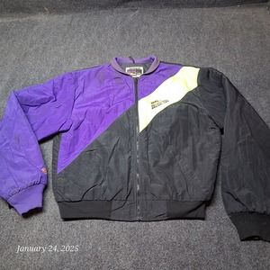 VTG‎ Arcticwear Arctic Cat Jacket Men Top Cat Large Tall Purple and Black